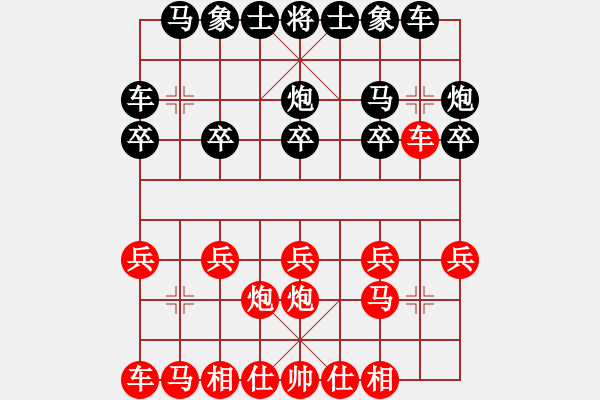 象棋棋譜圖片：錢庫無敵(9級(jí))-負(fù)-海南小帥哥(7段) - 步數(shù)：10 