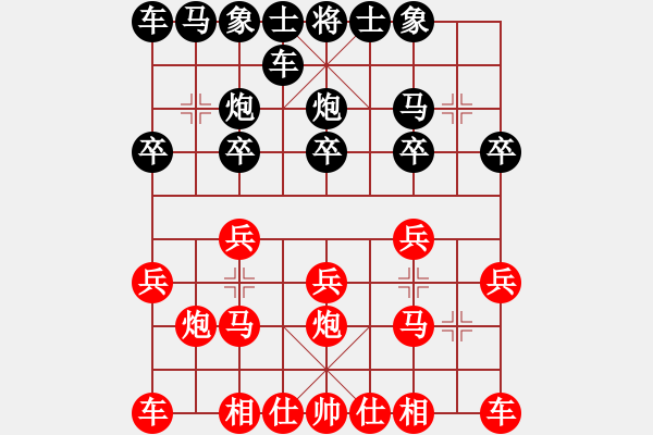 象棋棋譜圖片：趙寅 先負 黃芳 - 步數(shù)：10 