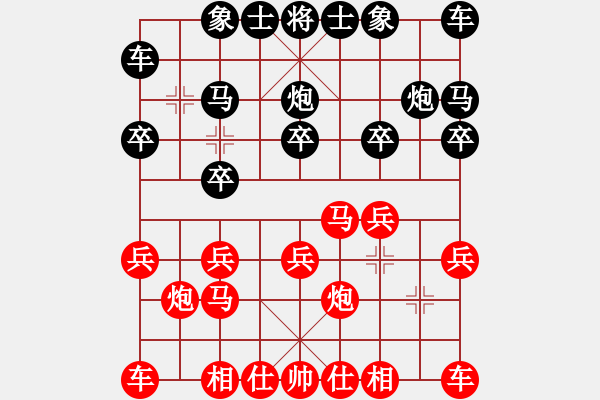 象棋棋譜圖片：醉是情中人[584522710] -VS- 橫才俊儒[292832991] - 步數(shù)：10 