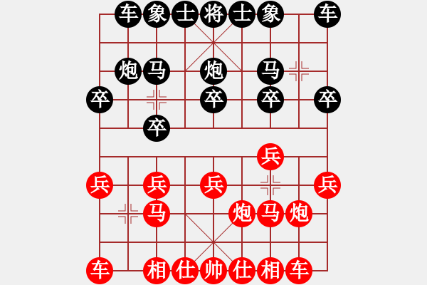 象棋棋譜圖片：南昌鐵路 王南平 勝 景市象協(xié) 江民標 - 步數(shù)：10 