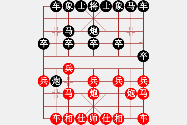 象棋棋谱图片：天下七十 红胜--快樂布衣 - 步数：10 