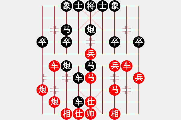 象棋棋譜圖片：順炮直車(chē)對(duì)緩開(kāi)車(chē) 黑邊炮     鎮(zhèn)江 楊毅 勝 連云港 張立生 - 步數(shù)：40 