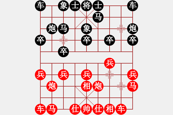 象棋棋譜圖片：成功失敗816紅和葬心〖列相局〗 - 步數(shù)：10 