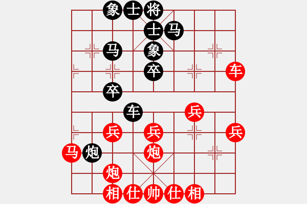 象棋棋譜圖片：蘿卜開(kāi)會(huì)(9星)-勝-弈之鳳(3弦) - 步數(shù)：40 