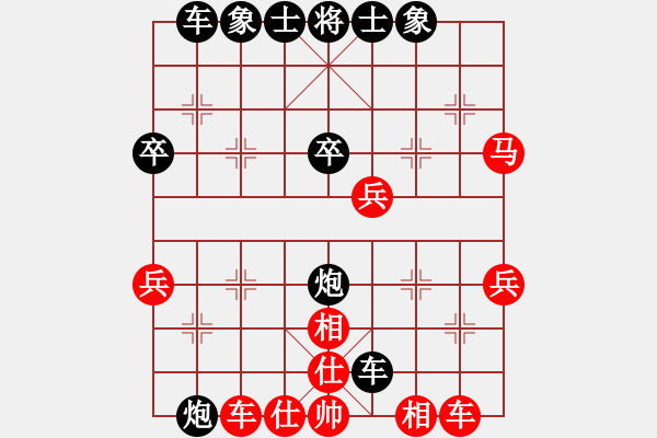 象棋棋譜圖片：群英舵主貳(5r)-負(fù)-品棋龍貳號(hào)(4r) - 步數(shù)：40 