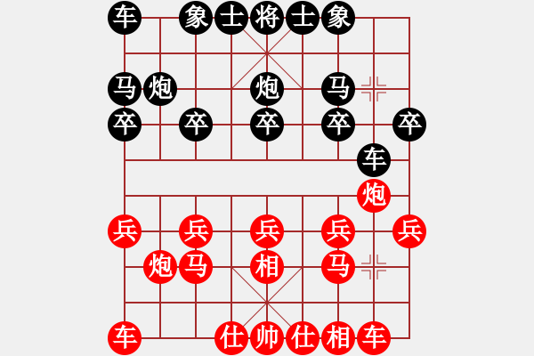 象棋棋譜圖片：清風(fēng)棋譜 巡河炮對(duì)中炮 （初級(jí)陷阱） - 步數(shù)：10 