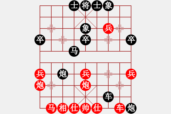 象棋棋譜圖片：黨曉陽(北斗)-和-鐵鍋燉王八(北斗) - 步數(shù)：40 