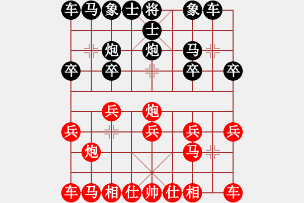 象棋棋譜圖片：2.云同【6-3】（先負(fù)）弈童班主【6-3】（仙人指路對(duì)卒底炮） - 步數(shù)：10 