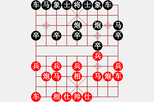 象棋棋譜圖片：羅剛       先負(fù) 秦勁松     - 步數(shù)：10 