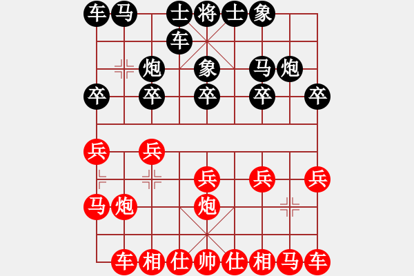 象棋棋譜圖片：周口鈍刀(9星)-負(fù)-和誰(shuí)下棋(9星) - 步數(shù)：10 