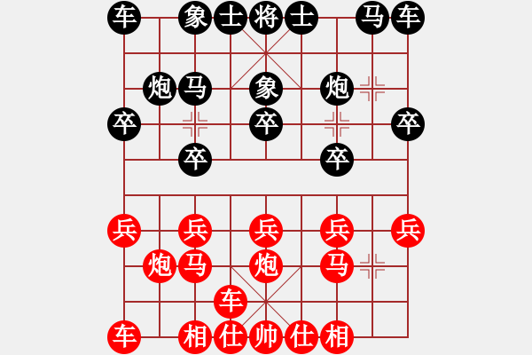 象棋棋譜圖片：橫才俊儒[292832991] -VS- 神奇[2303573611] - 步數(shù)：10 