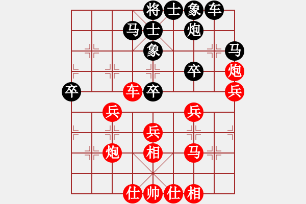 象棋棋譜圖片：六安棋協(xié)九(4段)-勝-hglyl(3段) - 步數(shù)：50 