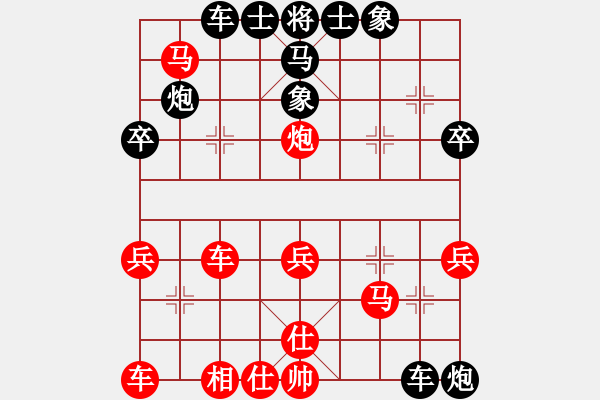 象棋棋譜圖片：寒瘋子(5段)-勝-煙臺路邊棋(6段) - 步數(shù)：40 