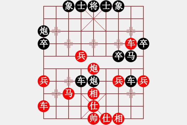 象棋棋譜圖片：老卒撈車(9段)-勝-眏眏眏(6段) - 步數(shù)：40 