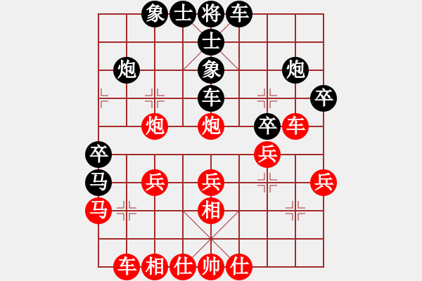 象棋棋譜圖片：香港神棋手(5段)-負(fù)-孤獨(dú)的棋峰(6段)五七炮對(duì)屏風(fēng)馬進(jìn)３卒右馬外盤(pán)河 - 步數(shù)：30 