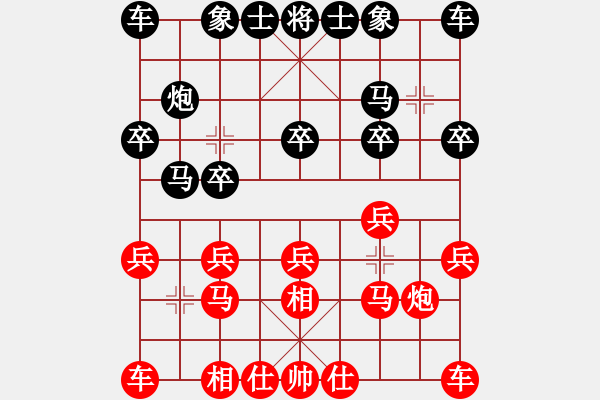 象棋棋譜圖片：哥老[紅] -VS- 小來子[黑] - 步數(shù)：10 