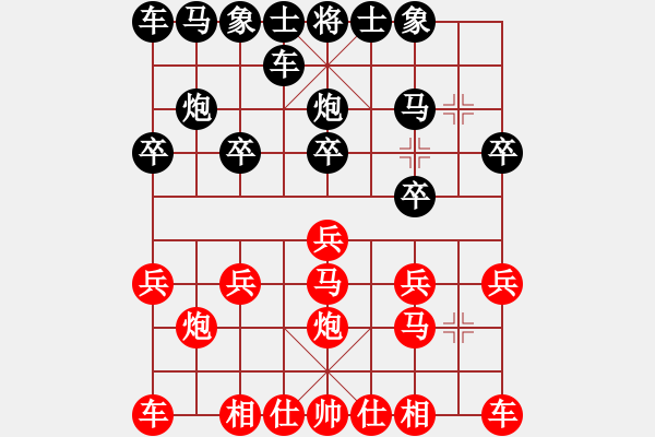 象棋棋譜圖片：清風(fēng)徐來[342829845] -VS- 橫才俊儒[292832991] - 步數(shù)：10 