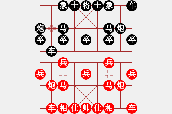 象棋棋譜圖片：棋緣文華-vs-棋緣呂布 2011-12-29 19:21 - 步數(shù)：10 