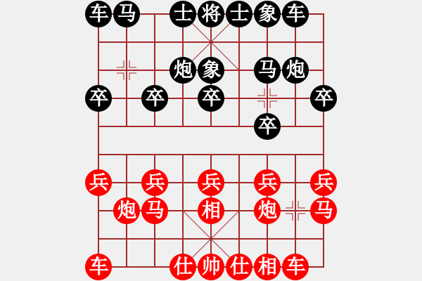 象棋棋谱图片：fyzlao(月将)-和-初出江湖(8段) - 步数：10 