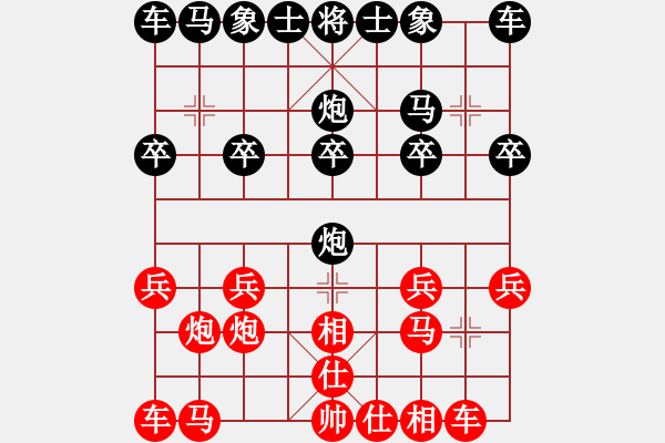 象棋棋譜圖片：筱卒[986783463] -VS- 橫才俊儒[292832991] （瀟瀟雨歇） - 步數(shù)：10 