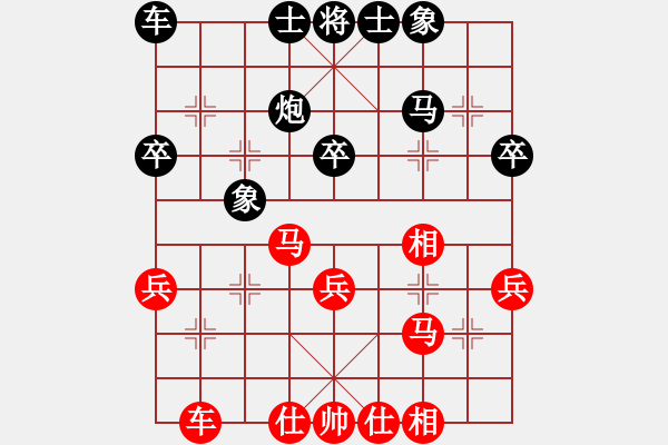 象棋棋谱图片：李雪松 先和 蒋川 - 步数：33 