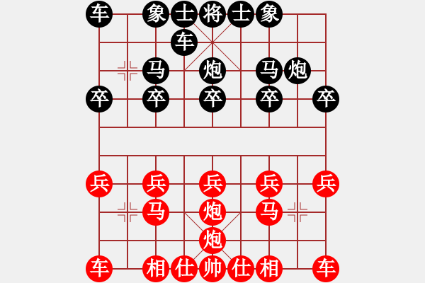 象棋棋譜圖片：一歲女孩后勝雷公炮 - 步數(shù)：10 