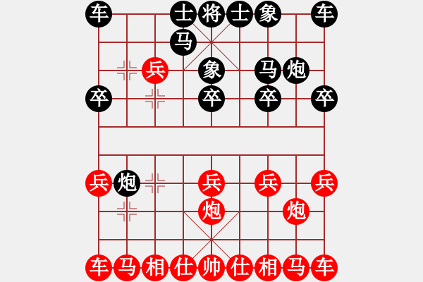 象棋棋譜圖片：弓子浩（先負(fù)）趙智勇 2019年11月15日 弈童象棋教室內(nèi)部訓(xùn)練對(duì)局 - 步數(shù)：10 