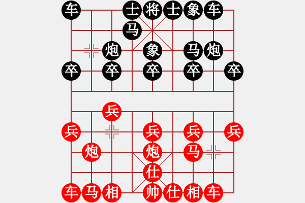 象棋棋譜圖片：一盤速勝局 - 步數(shù)：10 