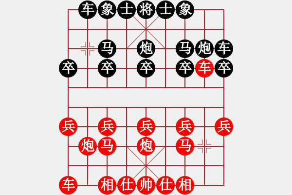 象棋棋谱图片：玉面魔王(3段)-负-唐山毛亚(4段) - 步数：10 