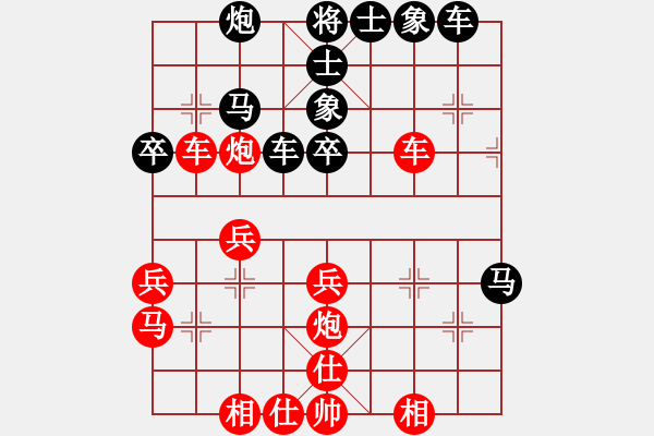 象棋棋譜圖片：新疆總動員(電神)-勝-炫風格日樂(天罡) - 步數(shù)：40 