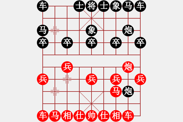 象棋棋譜圖片：象棋愛(ài)好者 VS 高級(jí)棋士 - 步數(shù)：10 