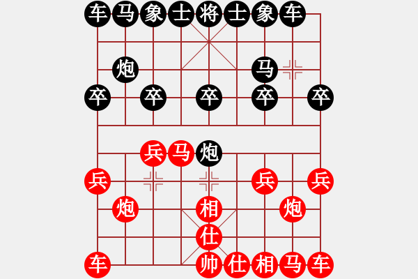 象棋棋譜圖片：13770163419[紅] -VS- 熱血盟★相識是緣[黑] - 步數(shù)：10 