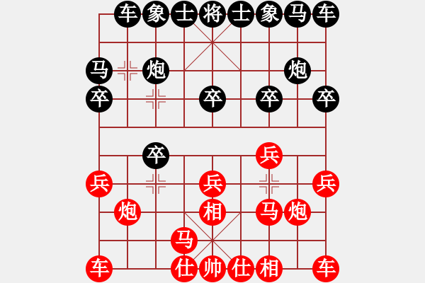 象棋棋譜圖片：棋力評(píng)測(cè) 仙人指路跳正馬對(duì)卒底炮 2024-05-04 - 步數(shù)：10 