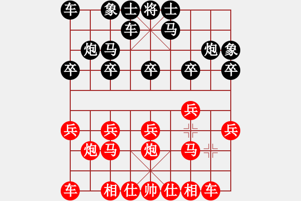 象棋棋譜圖片：中炮對(duì)單提馬拐角馬(旋風(fēng)V7.0拆棋）和棋 - 步數(shù)：10 