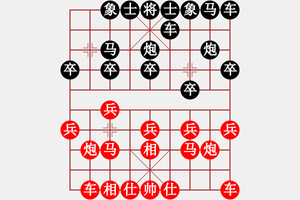 象棋棋譜圖片：天外來客[1125654378] -VS- 橫才俊儒[292832991] - 步數(shù)：10 