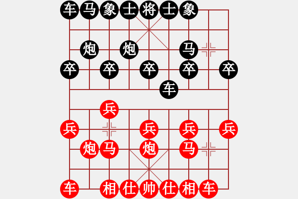 象棋棋譜圖片：天野[308719876] 先勝 HI，仙人掌[1282825605] - 步數(shù)：10 