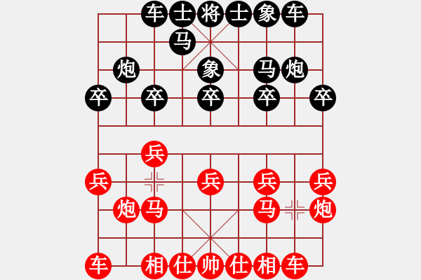 象棋棋譜圖片：《廣州棋壇六十年2》黃松軒斗馬王連失兩城 對局2 - 步數(shù)：10 