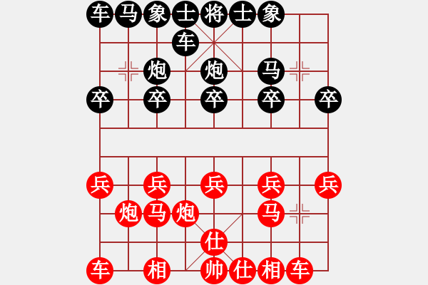 象棋棋譜圖片：東營第八名(5級)-和-魚腸笑秋風(fēng)(8級) - 步數(shù)：10 