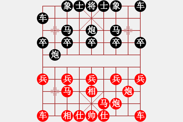 象棋棋譜圖片：008.飛相局對左中炮（胡、蔡胡81） - 步數(shù)：10 