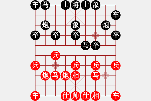 象棋棋譜圖片：長征奕天(7段)-和-雙八核電腦(8段) - 步數(shù)：10 