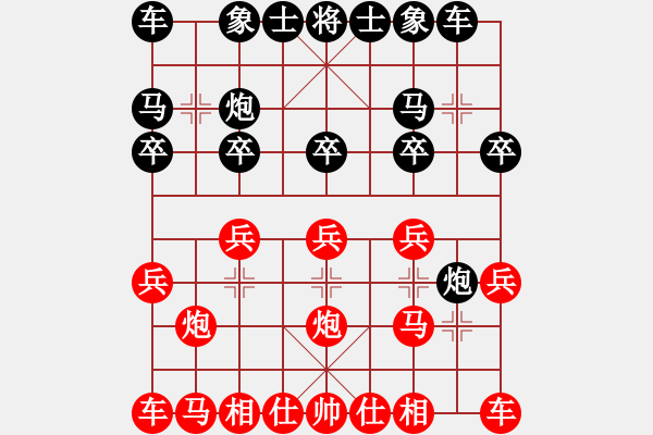 象棋棋譜圖片：[快14]浩軒爺 先勝 [快11]清風細雨15275878758 - 步數(shù)：10 