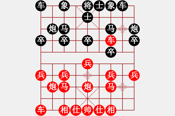 象棋棋譜圖片：《中炮直車盤頭馬對屏風馬》C.1.1.高車保馬兩頭蛇　炮打中卒 - 步數(shù)：0 