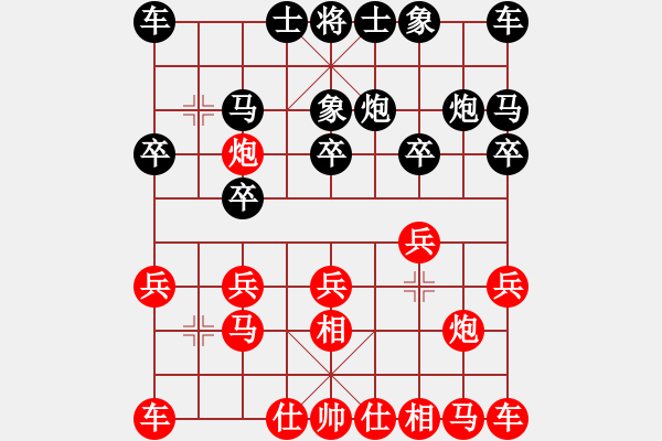 象棋棋譜圖片：狂人（308365909）對(duì) _ （925256201） - 步數(shù)：10 