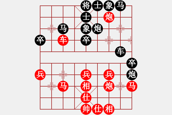 象棋棋譜圖片：順勢(shì)而為鄭(2段)-勝-雜種汪前進(jìn)(2段) - 步數(shù)：40 