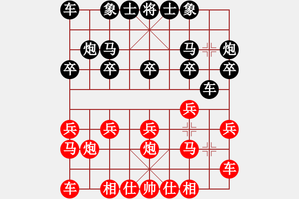 象棋棋谱图片：总是随手(5段)-胜-哈密感瓜(6段) - 步数：10 