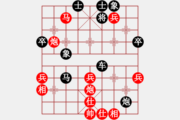 象棋棋譜圖片：第02輪 第19臺 淄博柏地陶瓷隊李厚慶 先勝 濟南市代表隊侯紹忠 - 步數(shù)：53 