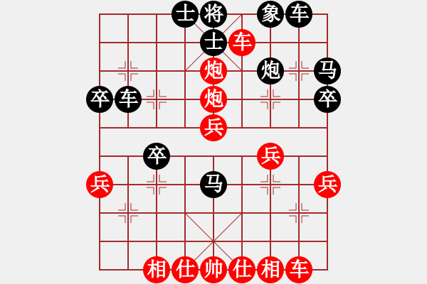 象棋棋譜圖片：信手炮：車雙炮精彩組殺2-1 - 步數(shù)：33 