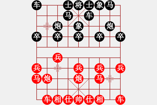 象棋棋譜圖片：第三輪第三臺(tái)：彩棋人生(北）VS 十步一殺【南】 - 步數(shù)：10 