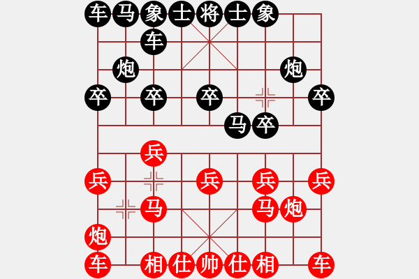 象棋棋譜圖片：王者回歸(5段)-負(fù)-天涼好個秋(6段) - 步數(shù)：10 