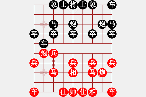 象棋棋譜圖片：獨(dú)醉庫(kù)測(cè)試(無極)-負(fù)-戰(zhàn)神李靖(玉女) - 步數(shù)：10 